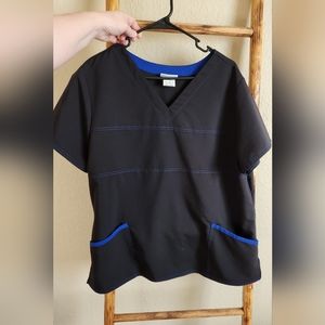 Scrub Top Black by Scrubstar